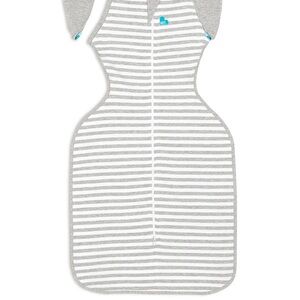 MEDIUM Love to Dream Gray and White Swaddle Bag